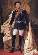 Ferdinand von Piloty, King Ludwig II of Bavaria in generals' uniform and coronation robe